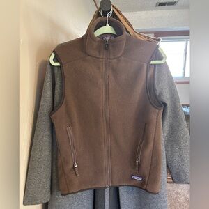 Patagonia Gilet Brown Synchilla Fleece Bodywarmer Vest Jacket
